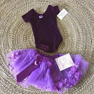 New Violet Purple Leotard & Tutu by Childhood Enchantment Baby Small Floral
